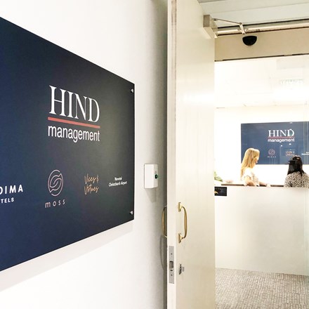 Front interior view of hind management office. 